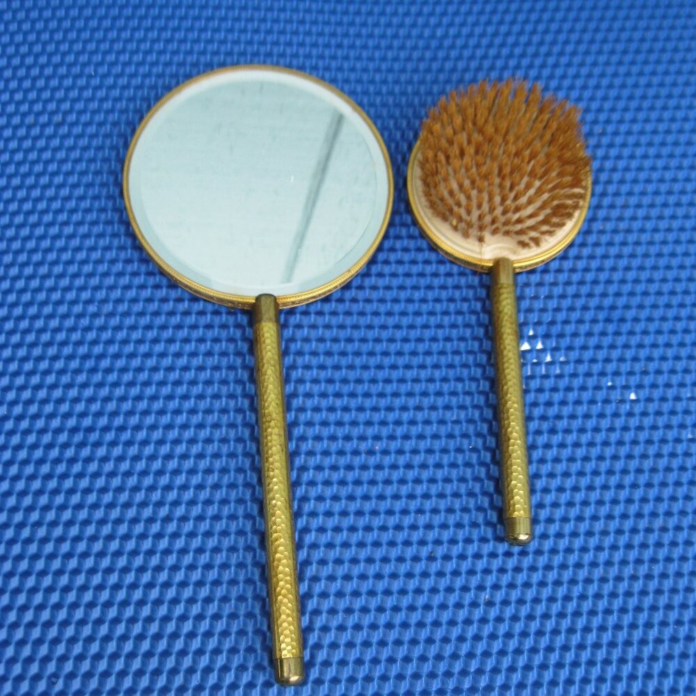 Vintage Mirror And Brush